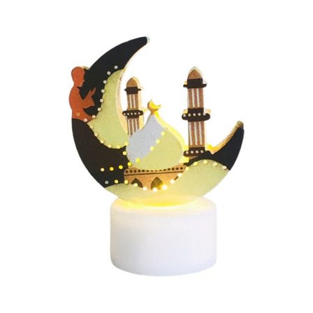 Ramadan LED-ljusstake Nattlampa LED Partylyktor Dekorationer Barrekvisita Semesterljus Utomhusfestdekorationer null - 6