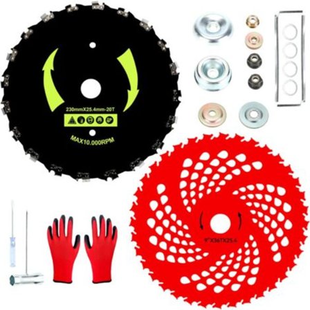 Universellt kedjesågsborsthuvud med adapterkit Passar Husqva-RNA Sti-hl Ec-ho Ryo-bi 2 & 4-takts bensindrivna röjsågar, reservdelar till trimmer_yux