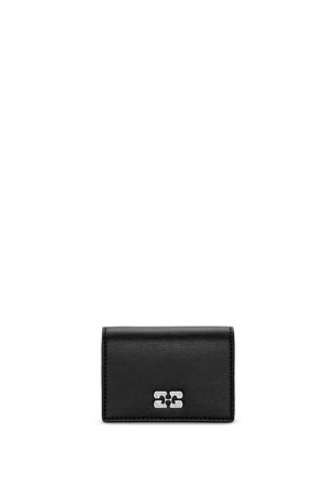 GANNI Bou Flap Card Holder Strass Plånböcker & fodral Dam Svart ONESIZE