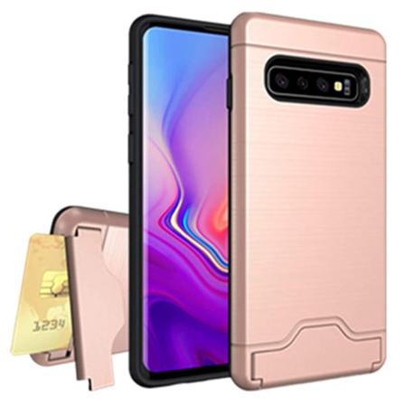 Samsung Galaxy S10 - Skal Med Kortfack Grön