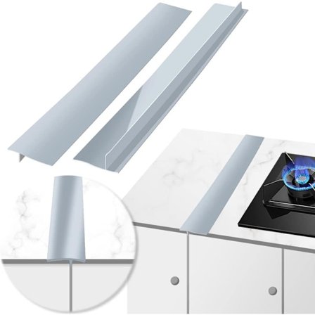 2-pak højtemperaturbestandig gummiliste, køkkenliste holder rent mellem komfur og skab til komfur og bordplade