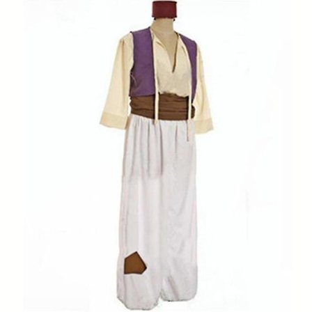 Män Arabian Prince Aladdin Genie Fancy Dress Cosplay Kostym XL