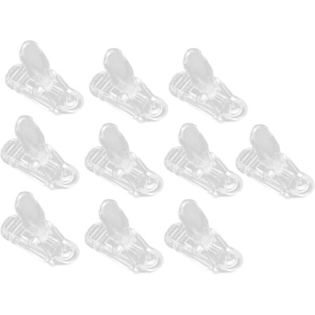 10 st Genomskinliga Presenningsklämmor Set Tältklämma Camping Markiser Tältklämmor Tältfästen för Utomhusaktiviteter