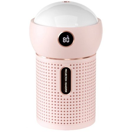 3 i 1 stjärna projektor nattlampa, 630 ml luftfuktare för bil, sovrum, heminredning, födelsedagspresenter rosa