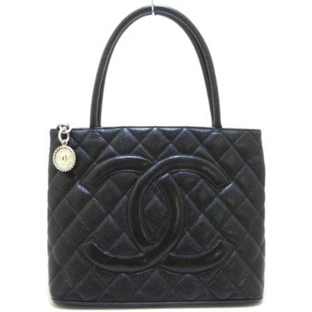Chanel Vintage Pre-owned tote Taske Sort, Dame Vintage Tasker, Størrelse: ONE Size