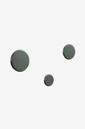 Kave Home - Väggmonterad klädhängare - nadua - Grön - Hyllor - Från Homeroom