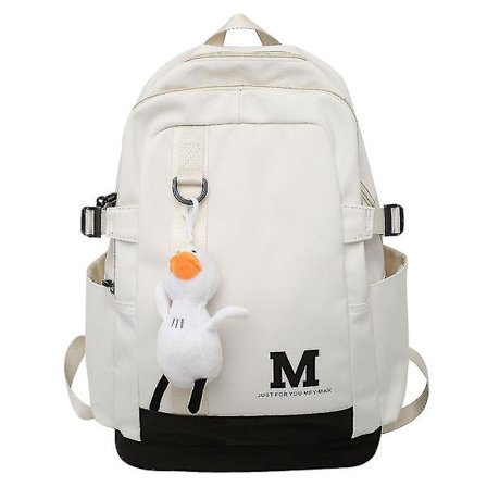 Studenter Rygsæk Koreansk Stil Mode Alfabet Par Skole Taske Stor Kapacitet Vandtæt Computer Rygsæk