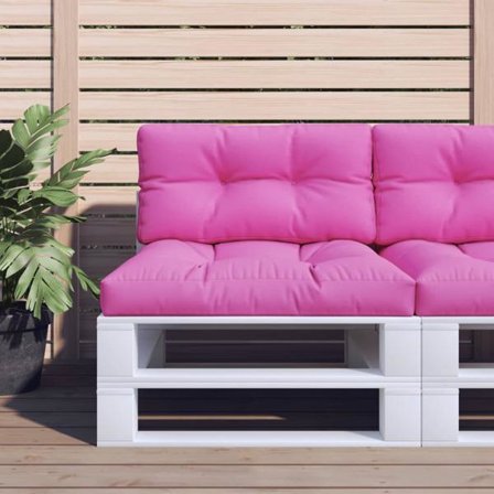 vidaXL Pallehynde rosa 80x40x12 cm stof Rosa