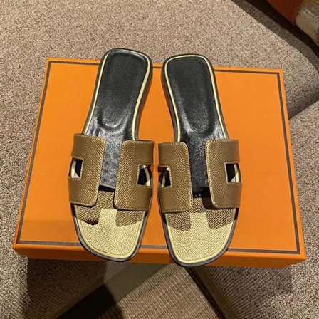 Sexy sandaler dame strandtøfler Klassiske flate lær tøfler dame 4