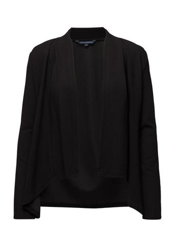 Josie Jersey Drape Front Jckt Strikkegenser Cardigan Svart French Connection