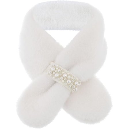 Pälskrage Halsduk Mjuk Konstpäls Halsdukar Fuzzy Halsomslag