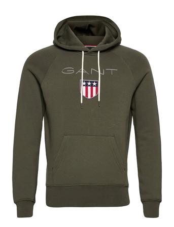 Shield Hoodie Hettegenser Genser Grønn GANT