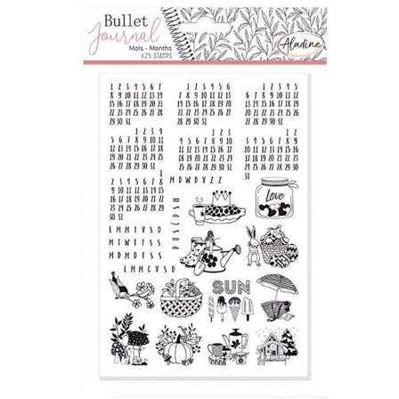 Tamponer klara - ALADINE - Universella månader - 25 st - Plast - Harpiks - Anpassningsbar