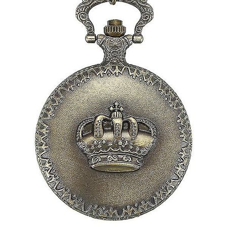 Vintage Crown Retro Kedja Kvarts Analog Fickur