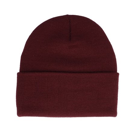 Yupoong - Rot cuff Mütze - Heavyweight Maroon Beanie @ Hatstore