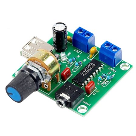 Mini Effektforstærkerkort 5W+5W HiFi To-kanals PM CM2038 5V USB Strømforsyning Lydforstærker