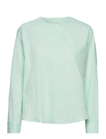 Crinckle Pop Fleur Shirt Green Mads Nørgaard