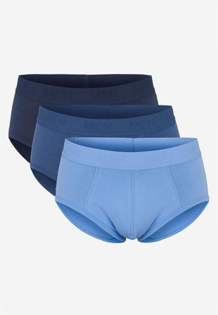 Cellbes of Sweden - Underbukser i myk bomull 3-pack i blå + jeansblå + marineblå for menn i størrelse 7XL