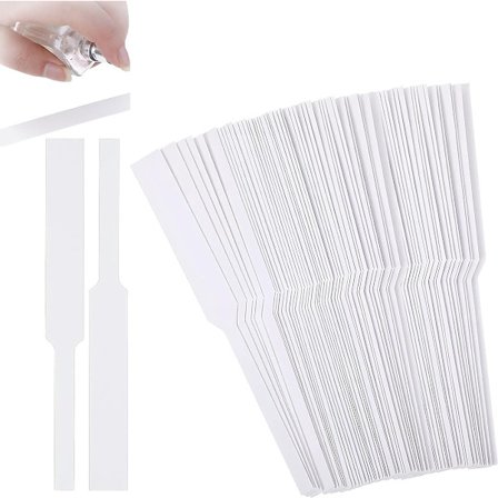 400 stk. engangs parfumeteststrimler, dufttester, papir til parfume og aromaterapi (hvid, 13 cm)