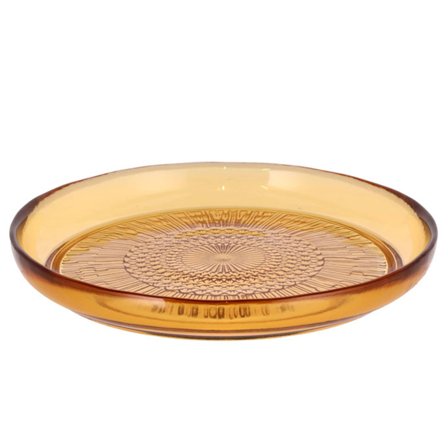 Bitz glastallrik 18 cm, bärnsten | Dukning & Servering > Tallrikar | Bagaren och Kocken