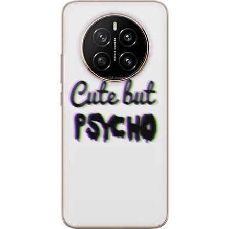 Kompatibel Mobilcover til Honor Magic7 Rainbow-farvet legetøjsfigur med et glad ansigt og farverige cirkler i en legesyg studieillustration