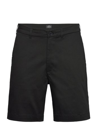 Cotton Twill Stretch Elias Shorts Black Mads Nørgaard