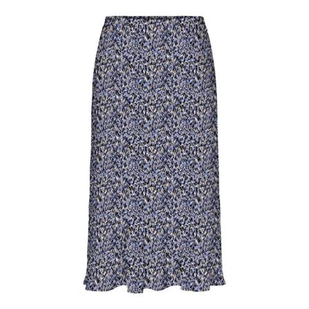 Vero Moda, Midi Skirts Blauw, Dames, Maat:XL,polyester,print