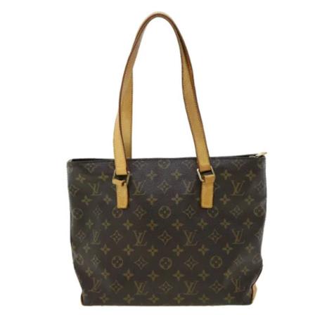 Louis Vuitton Vintage, Pre-owned Cabas Piano Monogram Tote Bag Bruin, Dames, Maat:ONE Size,leer