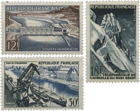 Frankrig 1956 - YT 1078-1080 - Postfrisk