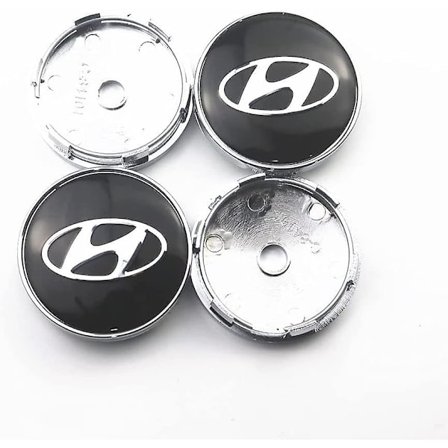 4 stk 60mm navkapsler bil emblem merke logo hjulnavkapsel for Solaris Ix35 I20 I30 I40 Hyundai Tucson Creta Santa