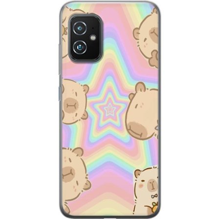 Kompatibelt Mobildeksel til Asus Asus Zenfone 8 Kawaii Capybara Galaxy Søt Anime Dyr Romtema Kawaii Trend Gave TikTok Design