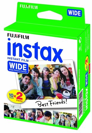 FUJI Instax Wide hurtigvirkende fargefilm - ISO 800 - 10 - 2 kassetter