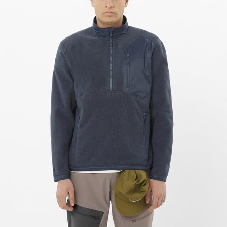 Salomon - Capa intermedia de media cremallera para hombre Chroma - Blue Nights