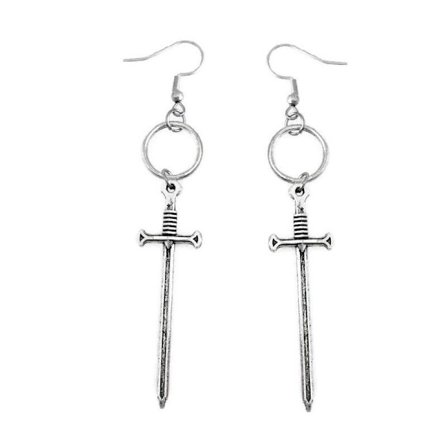 Earrings - Sword - O-ring