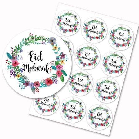 Mordely 144 STK EID Mubarak Sticker Label Seal Stickers