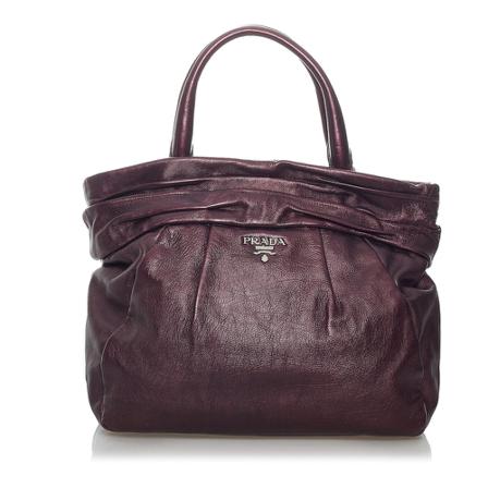 Prada Vintage, Pre-owned Leather Tote Bag Rood, Dames, Maat:ONE Size