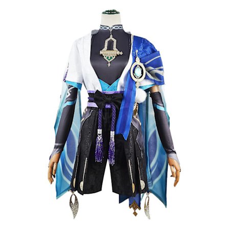 Scaramouche Cosplay Genshin Impact Puku Peruukki Hattu Täysi Setti Anime Halloween Genshin Cosplay Wanderer Puku Uniformu Miehille