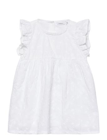 Nbfdeliner Spencer Dresses & Skirts Dresses Baby Dresses Sleevless Baby Dresses Hvit Name It*Betinget Tilbud