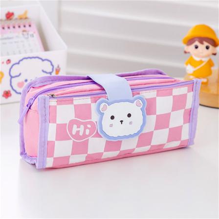 E Tecknat Djur Case Stor Kapacitet Studentbrevpapper