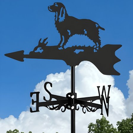 Heks Metal Vindfløj, Rustfri Stål Vindfløj