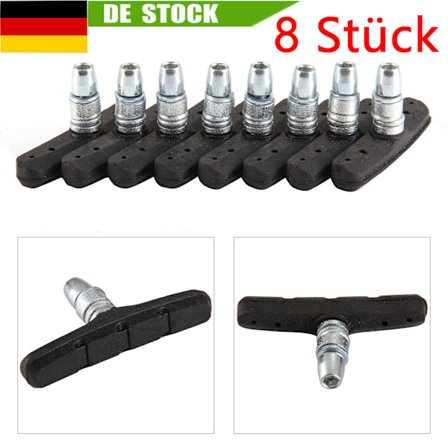 8 stk. Sykkelbrems Bremser, Bremsblokker Bremsbelagte V-Bremser 70mm