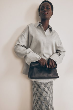 NA-KD Chemise ajustée en tissu mélangé - - Beige - EU 40