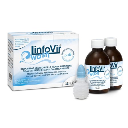 Linfovir Isowash Soluzione Salina Isotonica 8x60ml