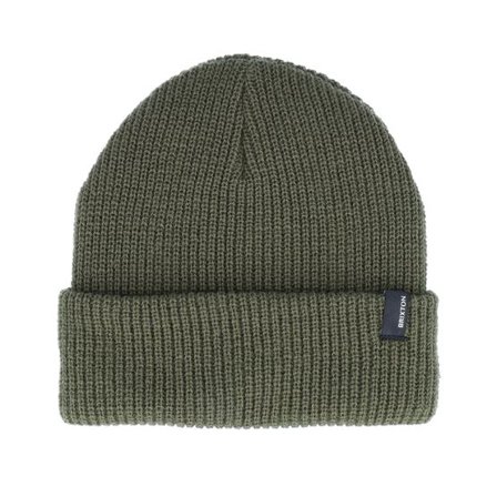 Brixton - Grön cuff Beanie - Heist Beanie Military Olive Cuff @ Hatstore