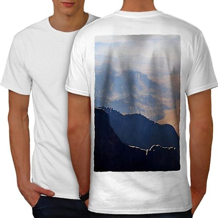 Mountain Summit Nature Men T-shirt tillbaka
