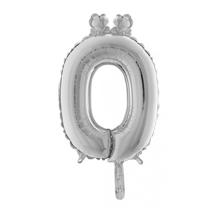 Bokstavsballonger i Silver A-Ö