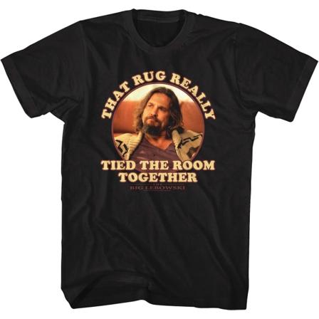 Amerikanska klassiker The Big Lebowski 90-talsfilm The Dude Vuxen Kortärmad T-shirt Grafisk T-shirt Black S