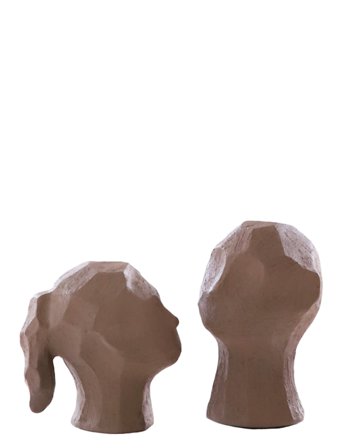 Sculpture Benedict & Amal Earth Brown Cooee Design