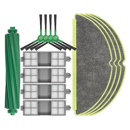 Til 205 DustCompactor Combo / Vac Robot Støvsuger Reservedele Hoved Sidebørster Moppeklude Filtre Tilbehør