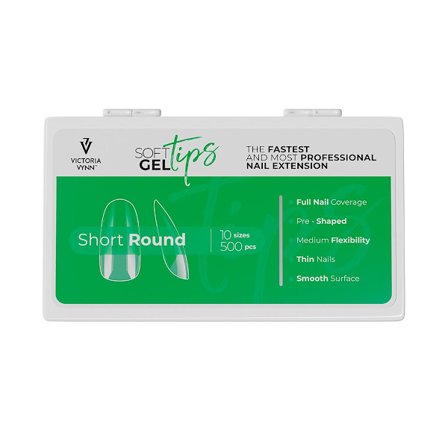Tippar - Short Round - Soft gel tips - Victoria Vynn